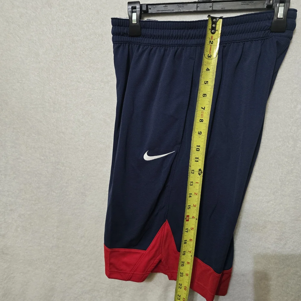 Nike Men's Athletic Shorts in Navy and Red - Picture 4 of 10